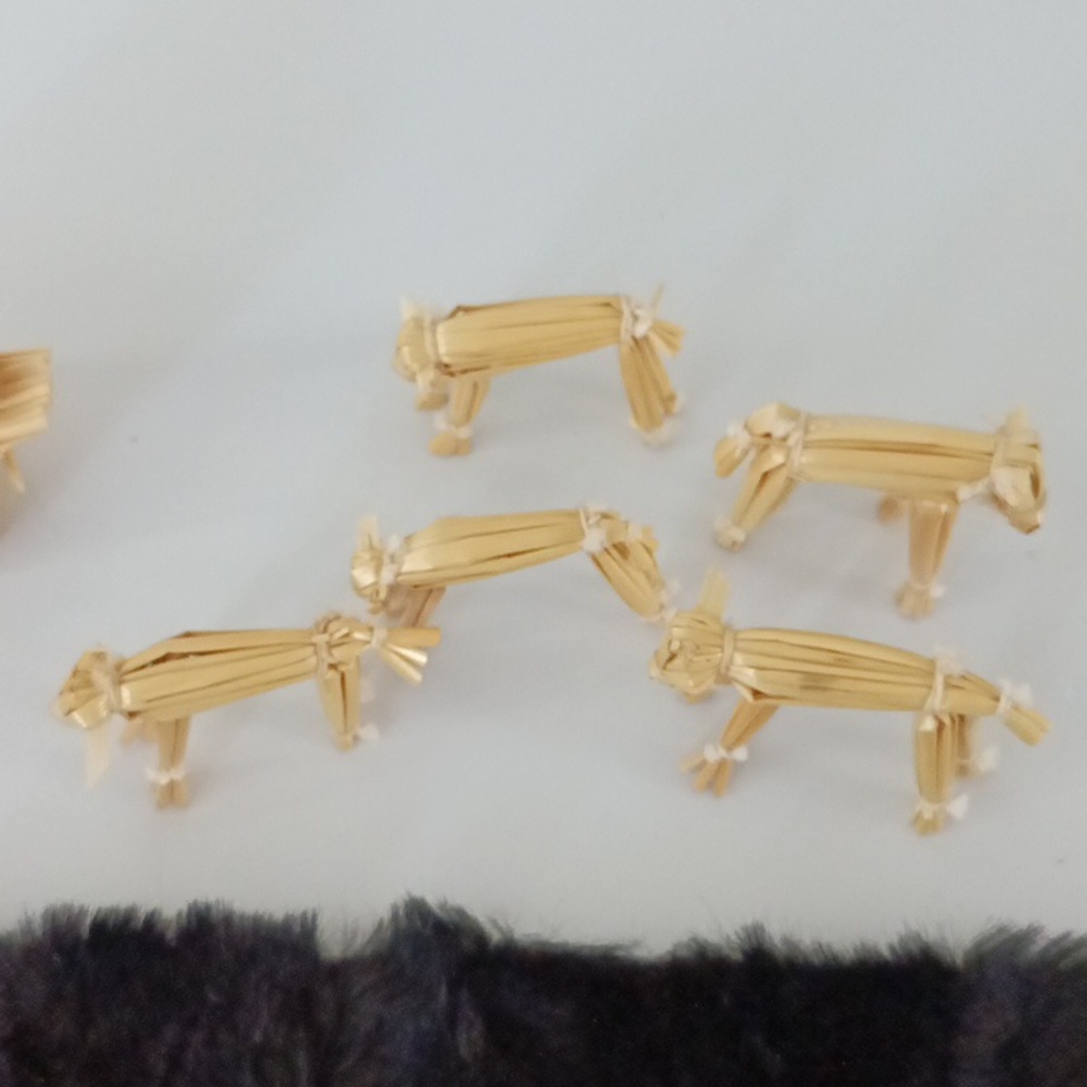 Handcrafted Straw Nativity Set Vintage EXTREMELY RARE - Picture 14 of 15